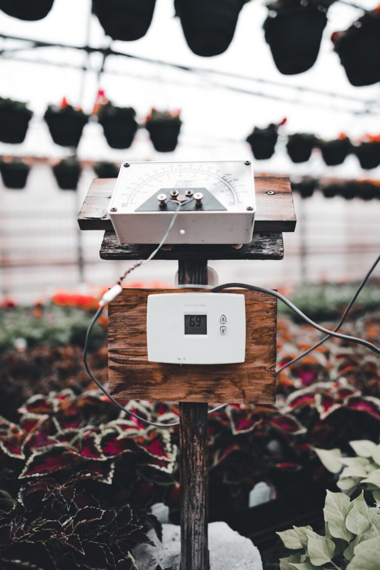 sensor in a greenhouse