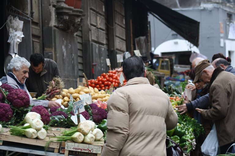 Italian street market